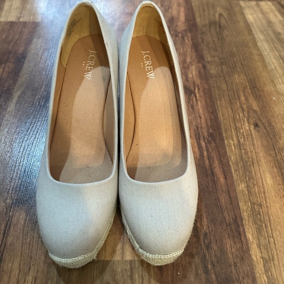 J Crew  Canvas sz8 espadrilles cream - Picture 5 of 5
